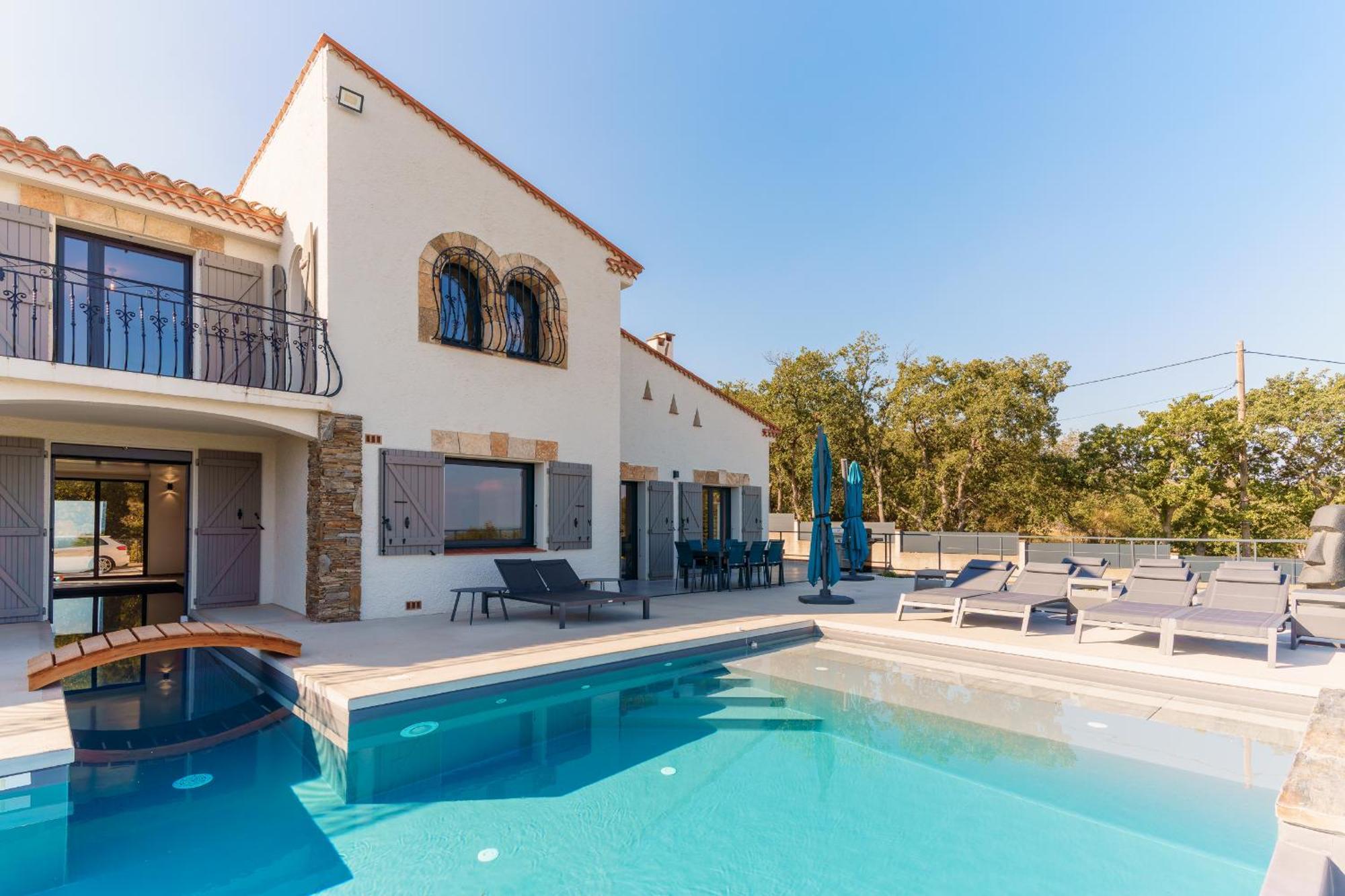 Mas Sureda - Evasion Luxueuse Avec Vue Panoramique Villa อาร์เจเลส-ซัวร์-แมร์ ภายนอก รูปภาพ