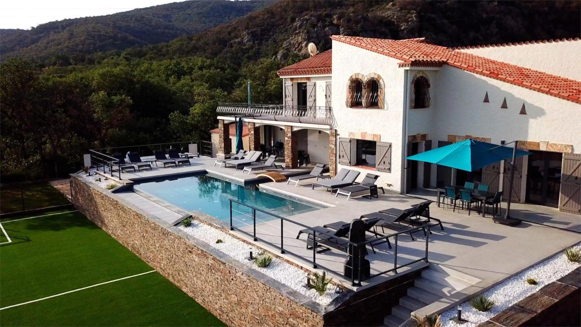Mas Sureda - Evasion Luxueuse Avec Vue Panoramique Villa อาร์เจเลส-ซัวร์-แมร์ ภายนอก รูปภาพ